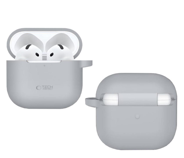 Tech-Protect Silicone Hook do Apple AirPods 4. generacji Crayon Grey - 1296600 - zdjęcie 2
